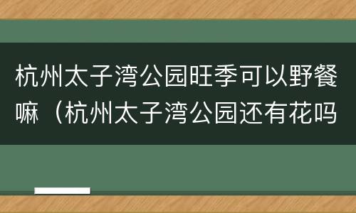 杭州太子湾公园旺季可以野餐嘛（杭州太子湾公园还有花吗）