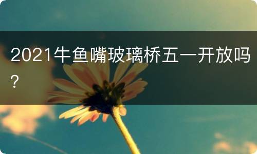 2021牛鱼嘴玻璃桥五一开放吗？