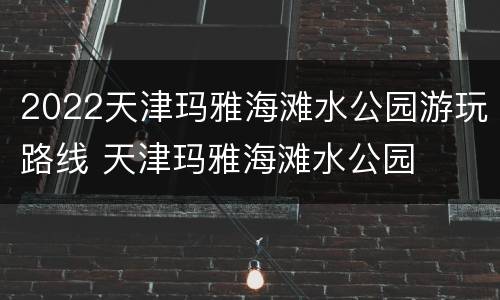 2022天津玛雅海滩水公园游玩路线 天津玛雅海滩水公园