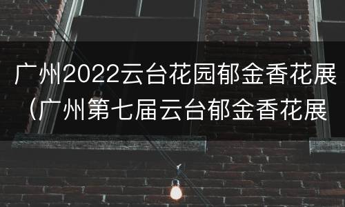 广州2022云台花园郁金香花展（广州第七届云台郁金香花展）