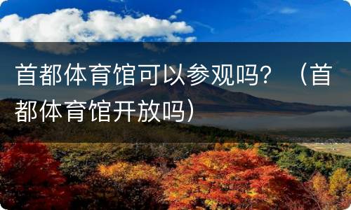 首都体育馆可以参观吗？（首都体育馆开放吗）