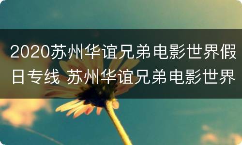 2020苏州华谊兄弟电影世界假日专线 苏州华谊兄弟电影世界营业到几点钟