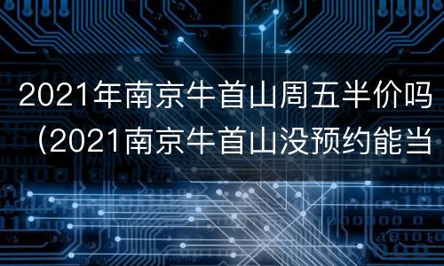 2021年南京牛首山周五半价吗（2021南京牛首山没预约能当天去吗）