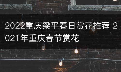 2022重庆梁平春日赏花推荐 2021年重庆春节赏花