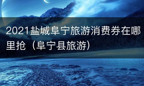 2021盐城阜宁旅游消费券在哪里抢（阜宁县旅游）