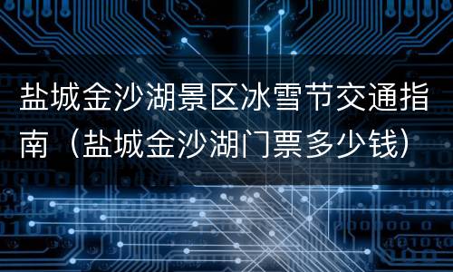 盐城金沙湖景区冰雪节交通指南（盐城金沙湖门票多少钱）
