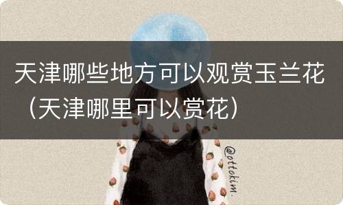 天津哪些地方可以观赏玉兰花（天津哪里可以赏花）