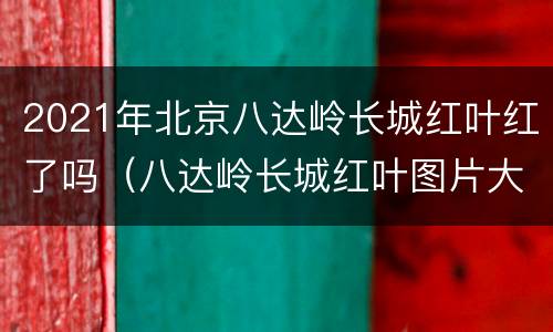 2021年北京八达岭长城红叶红了吗（八达岭长城红叶图片大全）