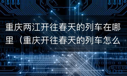 重庆两江开往春天的列车在哪里（重庆开往春天的列车怎么去）