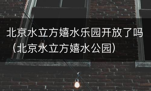 北京水立方嬉水乐园开放了吗（北京水立方嬉水公园）