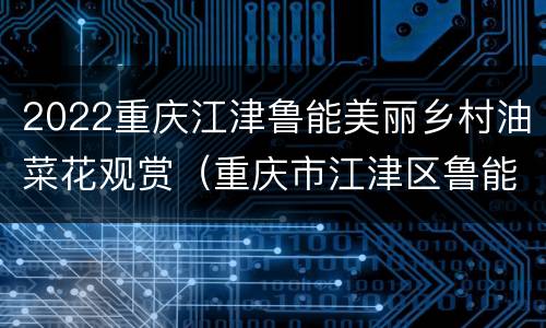 2022重庆江津鲁能美丽乡村油菜花观赏（重庆市江津区鲁能美丽乡村）