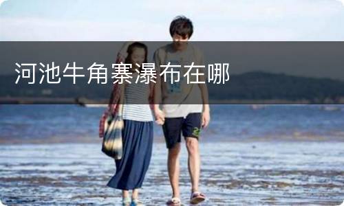 河池牛角寨瀑布在哪