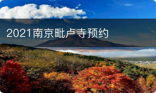 2021南京毗卢寺预约