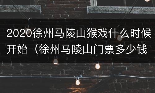 2020徐州马陵山猴戏什么时候开始（徐州马陵山门票多少钱）
