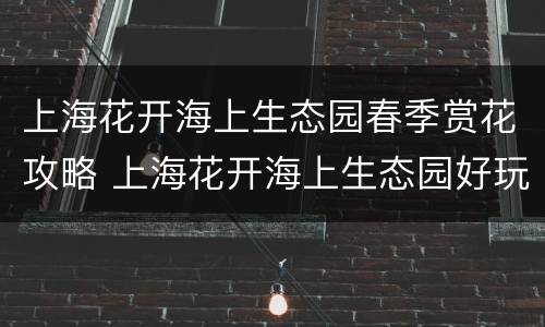 上海花开海上生态园春季赏花攻略 上海花开海上生态园好玩吗
