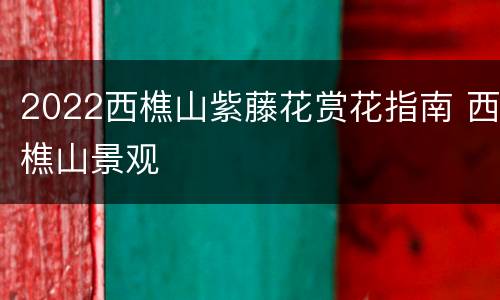 2022西樵山紫藤花赏花指南 西樵山景观