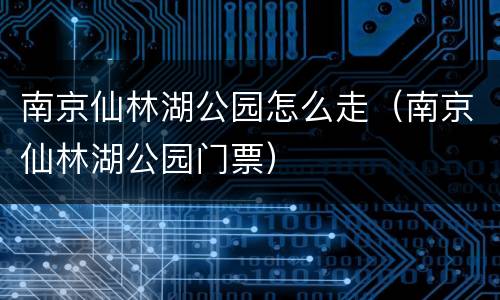 南京仙林湖公园怎么走（南京仙林湖公园门票）