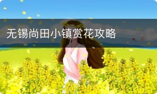 无锡尚田小镇赏花攻略