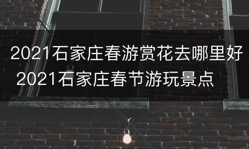2021石家庄春游赏花去哪里好 2021石家庄春节游玩景点