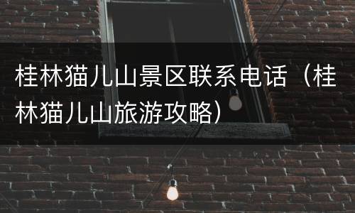 桂林猫儿山景区联系电话（桂林猫儿山旅游攻略）