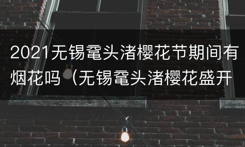 2021无锡鼋头渚樱花节期间有烟花吗（无锡鼋头渚樱花盛开）