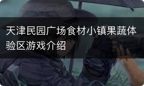 天津民园广场食材小镇果蔬体验区游戏介绍