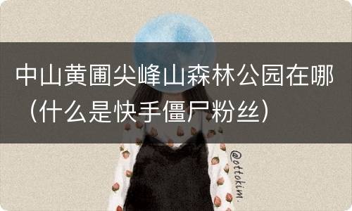 中山黄圃尖峰山森林公园在哪（什么是快手僵尸粉丝）