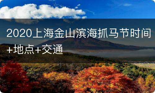 2020上海金山滨海抓马节时间+地点+交通