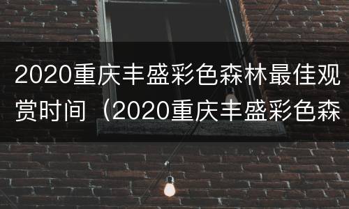 2020重庆丰盛彩色森林最佳观赏时间（2020重庆丰盛彩色森林最佳观赏时间表）