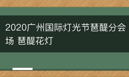 2020广州国际灯光节琶醍分会场 琶醍花灯