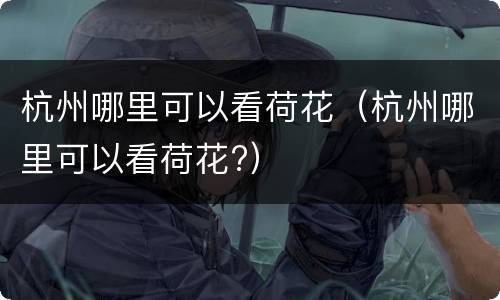 杭州哪里可以看荷花（杭州哪里可以看荷花?）