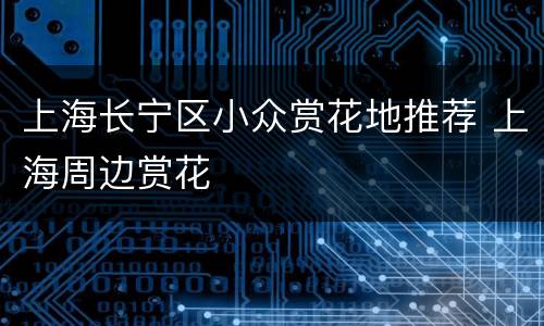 上海长宁区小众赏花地推荐 上海周边赏花
