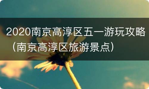 2020南京高淳区五一游玩攻略（南京高淳区旅游景点）