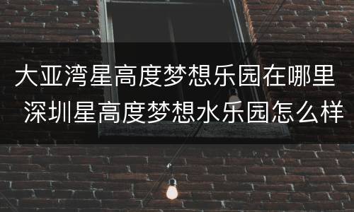 大亚湾星高度梦想乐园在哪里 深圳星高度梦想水乐园怎么样
