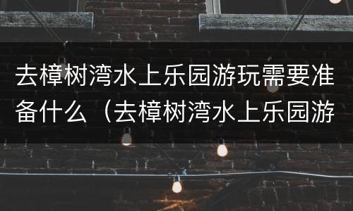 去樟树湾水上乐园游玩需要准备什么（去樟树湾水上乐园游玩需要准备什么物品）
