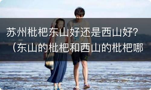 苏州枇杷东山好还是西山好？（东山的枇杷和西山的枇杷哪个好）
