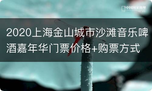 2020上海金山城市沙滩音乐啤酒嘉年华门票价格+购票方式