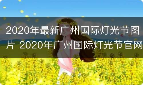 2020年最新广州国际灯光节图片 2020年广州国际灯光节官网