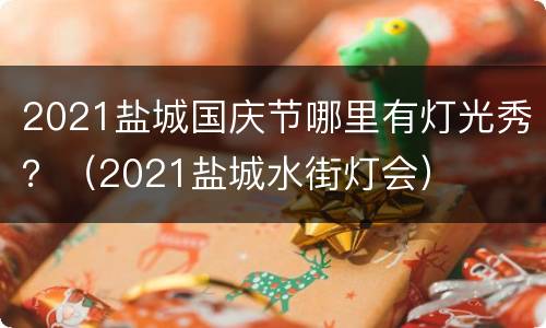 2021盐城国庆节哪里有灯光秀？（2021盐城水街灯会）