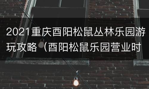 2021重庆酉阳松鼠丛林乐园游玩攻略（酉阳松鼠乐园营业时间）