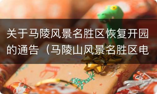 关于马陵风景名胜区恢复开园的通告（马陵山风景名胜区电话）