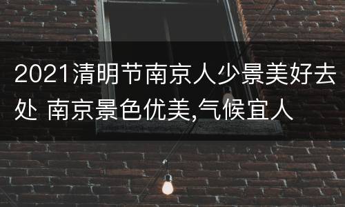 2021清明节南京人少景美好去处 南京景色优美,气候宜人