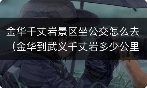 金华千丈岩景区坐公交怎么去（金华到武义千丈岩多少公里）