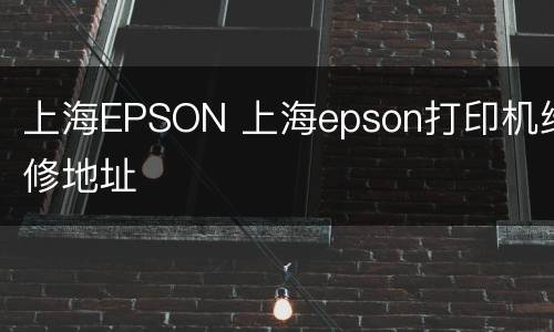 上海EPSON 上海epson打印机维修地址