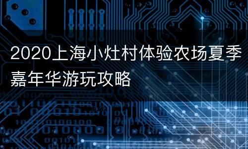 2020上海小灶村体验农场夏季嘉年华游玩攻略