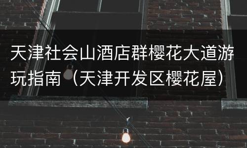 天津社会山酒店群樱花大道游玩指南（天津开发区樱花屋）