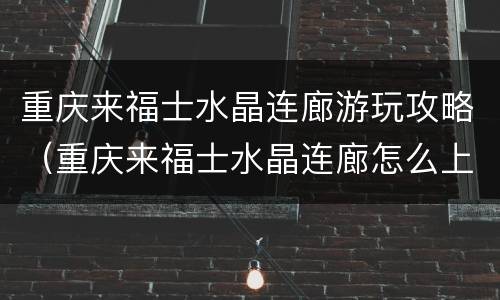 重庆来福士水晶连廊游玩攻略（重庆来福士水晶连廊怎么上去）
