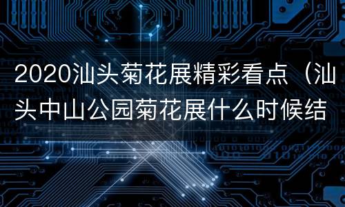 2020汕头菊花展精彩看点（汕头中山公园菊花展什么时候结束）