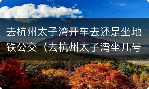 去杭州太子湾开车去还是坐地铁公交（去杭州太子湾坐几号地铁）