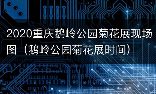2020重庆鹅岭公园菊花展现场图（鹅岭公园菊花展时间）